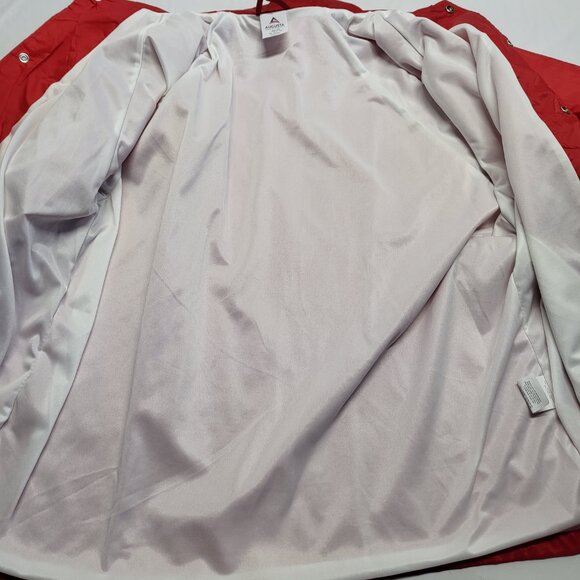 Augusta Sportswear Windbreaker Jacket Mens XL Snap Lined Water Resist Red - Picture 10 of 15